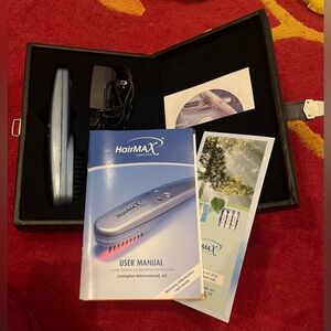 HairMax LaserComb | Laser Hair Growth Device | Case, Charger & Manual Included